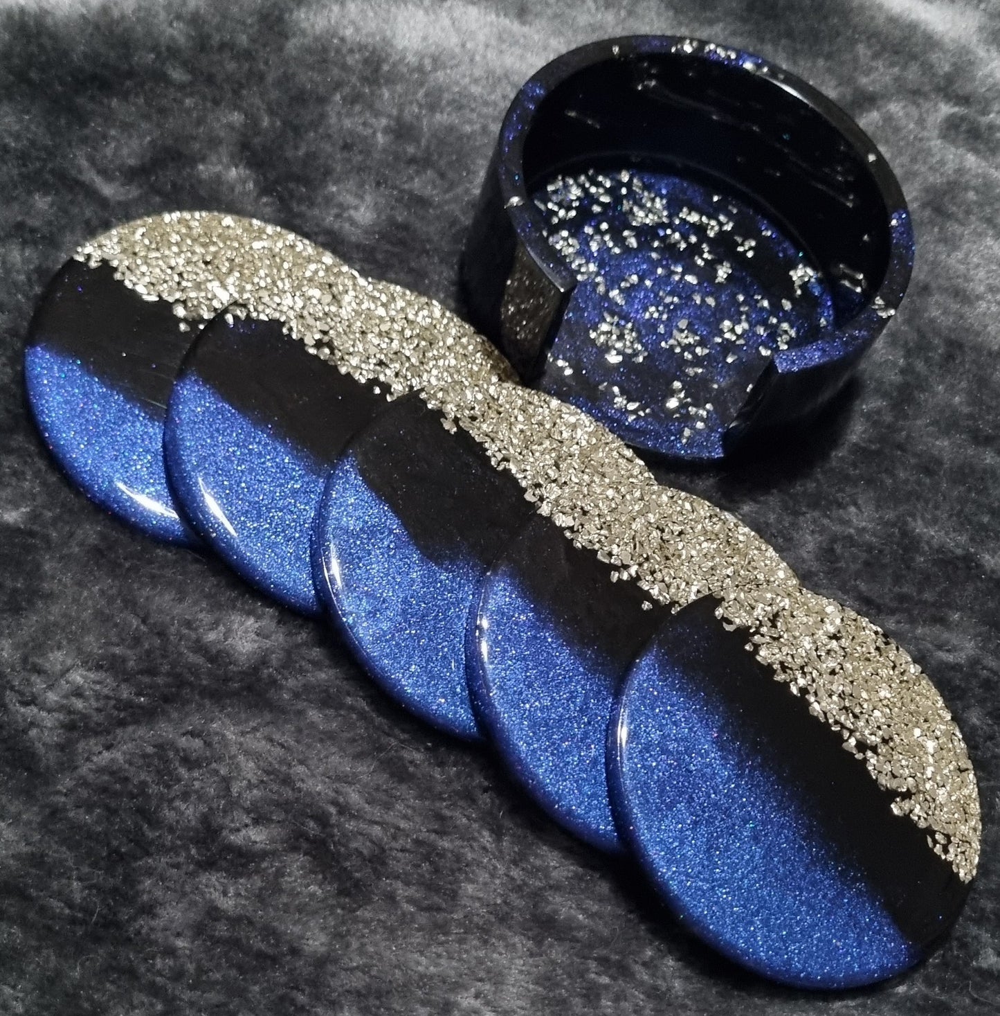 Handcrafted Epoxy Resin Coaster Set