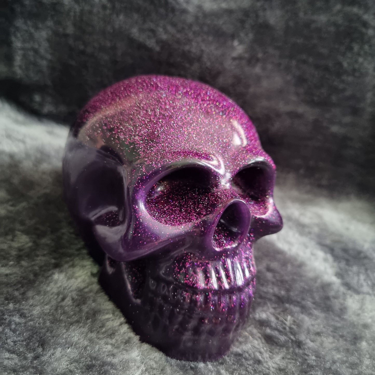 Handmade Epoxy Resin Skull