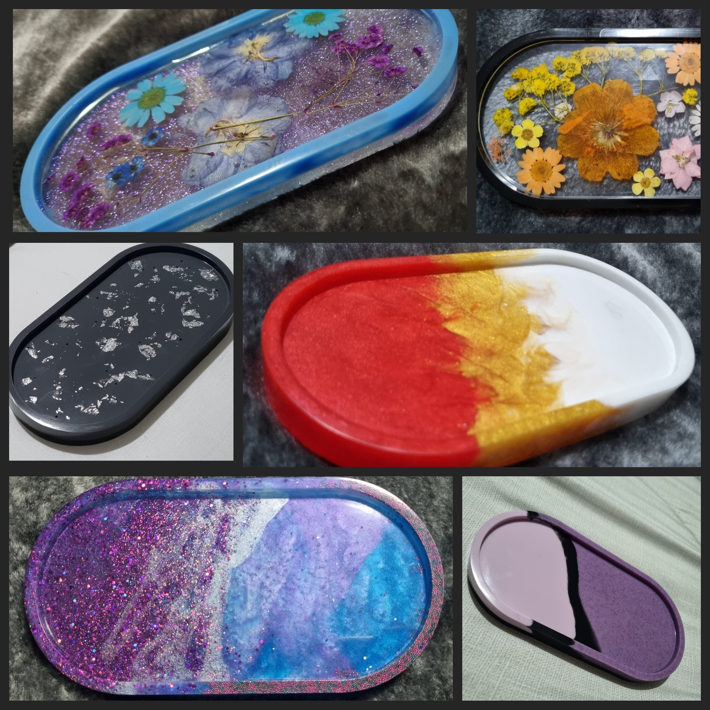 Handmade Epoxy Resin Trinket Tray