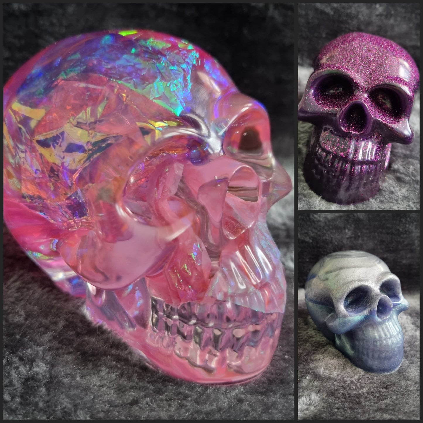 Handmade Epoxy Resin Skull