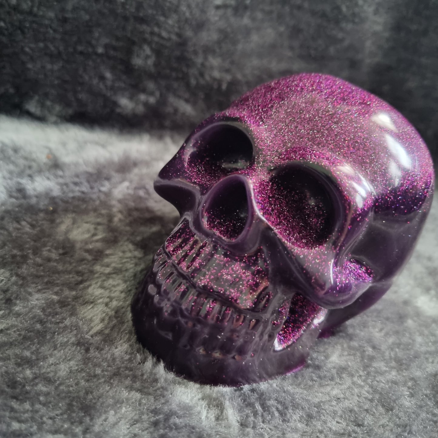 Handmade Epoxy Resin Skull