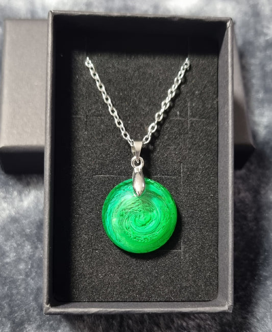 Handmade Epoxy Resin Necklace