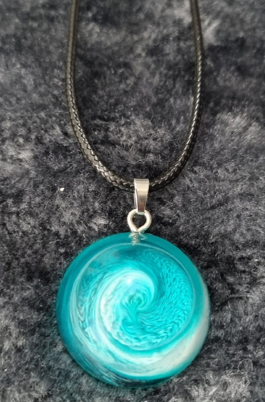 Handmade Epoxy Resin Necklace