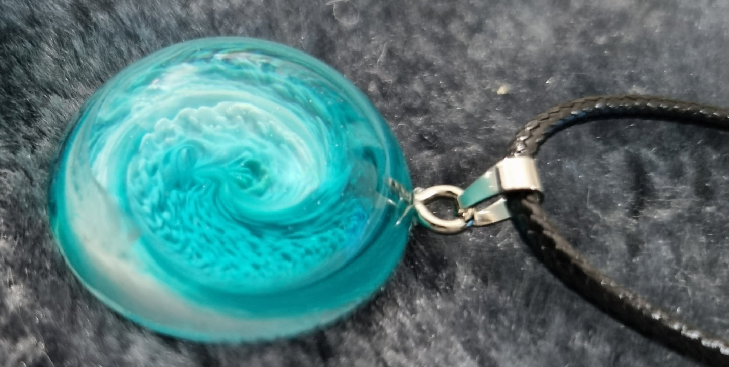 Handmade Epoxy Resin Necklace
