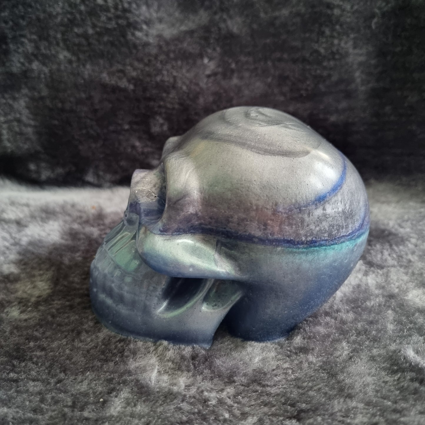 Handmade Epoxy Resin Skull