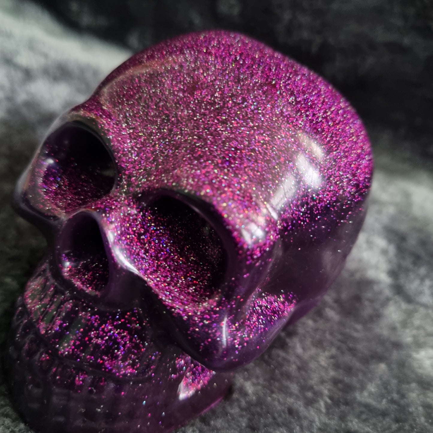 Handmade Epoxy Resin Skull