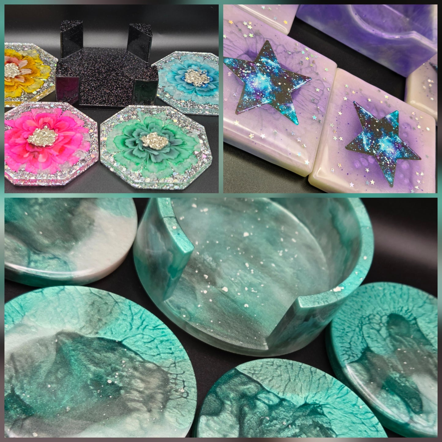 Resin Coaster Set