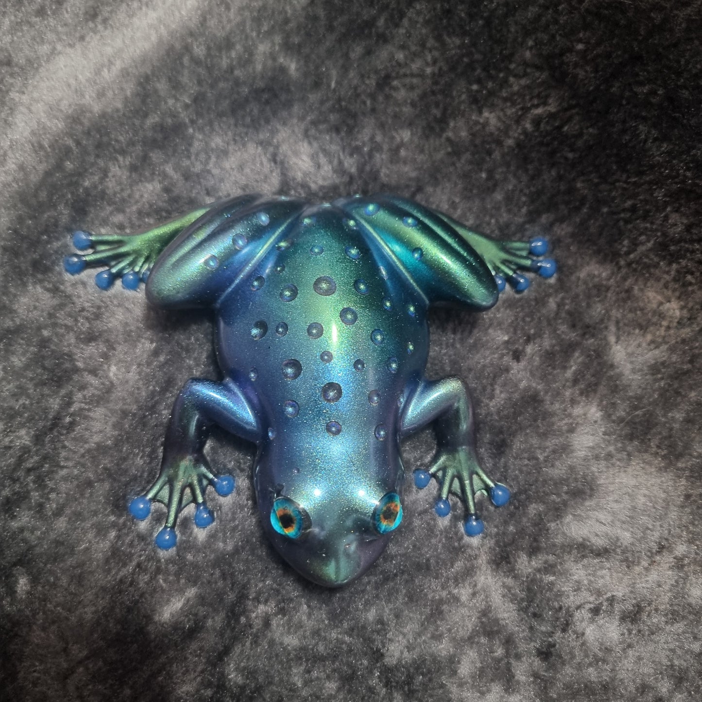 Handmade Epoxy Resin Raindrop Frog