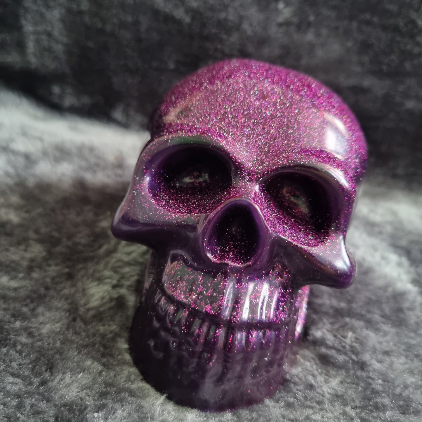 Handmade Epoxy Resin Skull