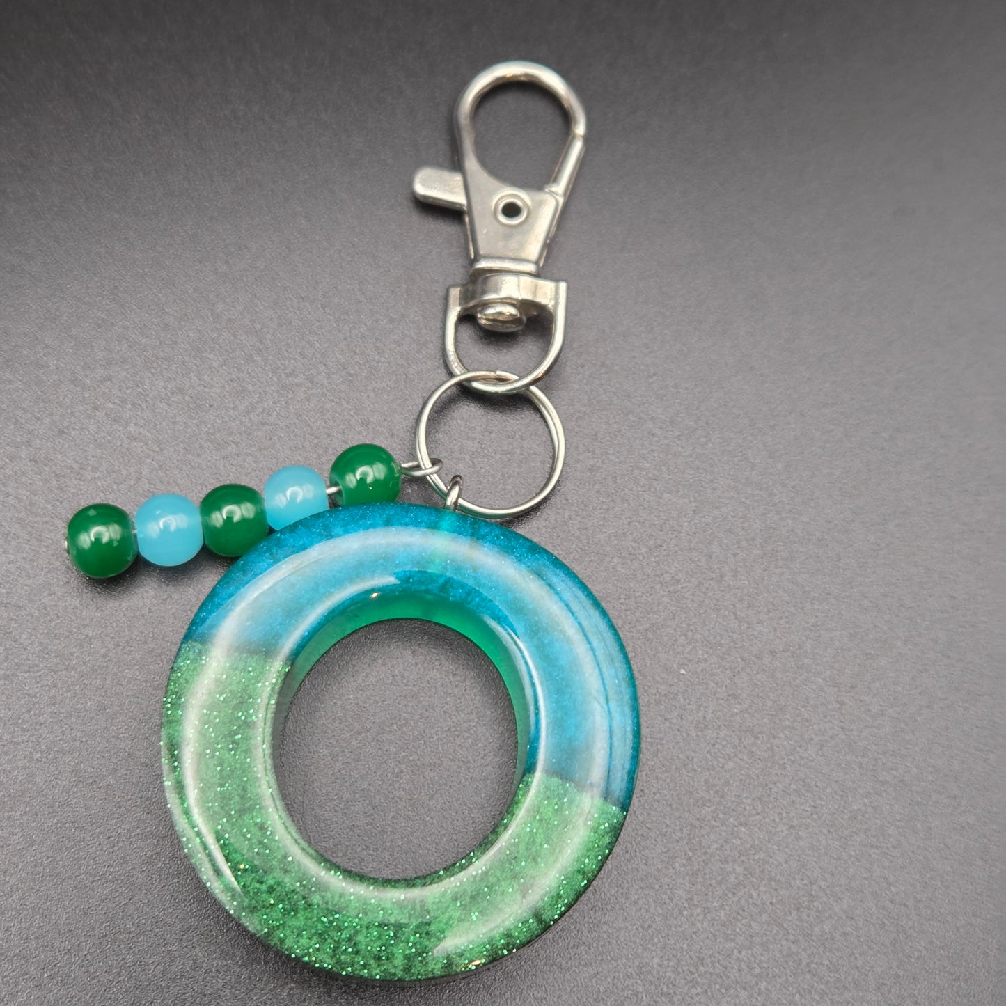 Resin Letter Keyring – Initial O