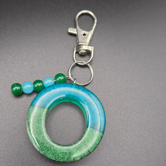 Resin Letter Keyring – Initial O