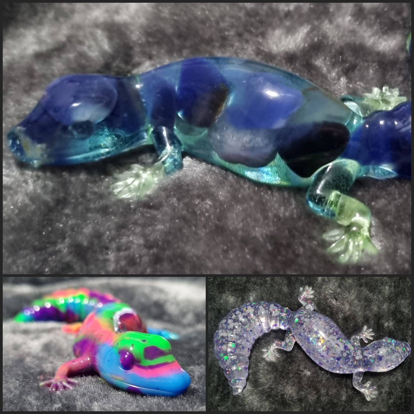 Handmade Epoxy Resin Gecko