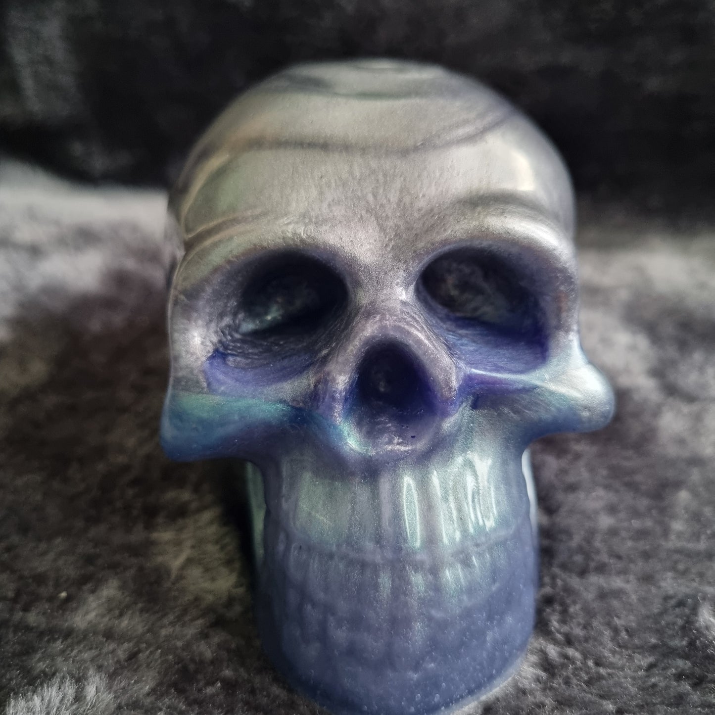 Handmade Epoxy Resin Skull